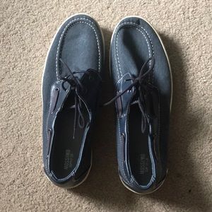 Blue Mossimo boat shoes